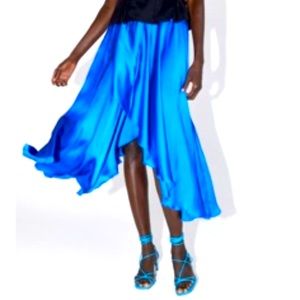 Zara XS bleu wrap skirt